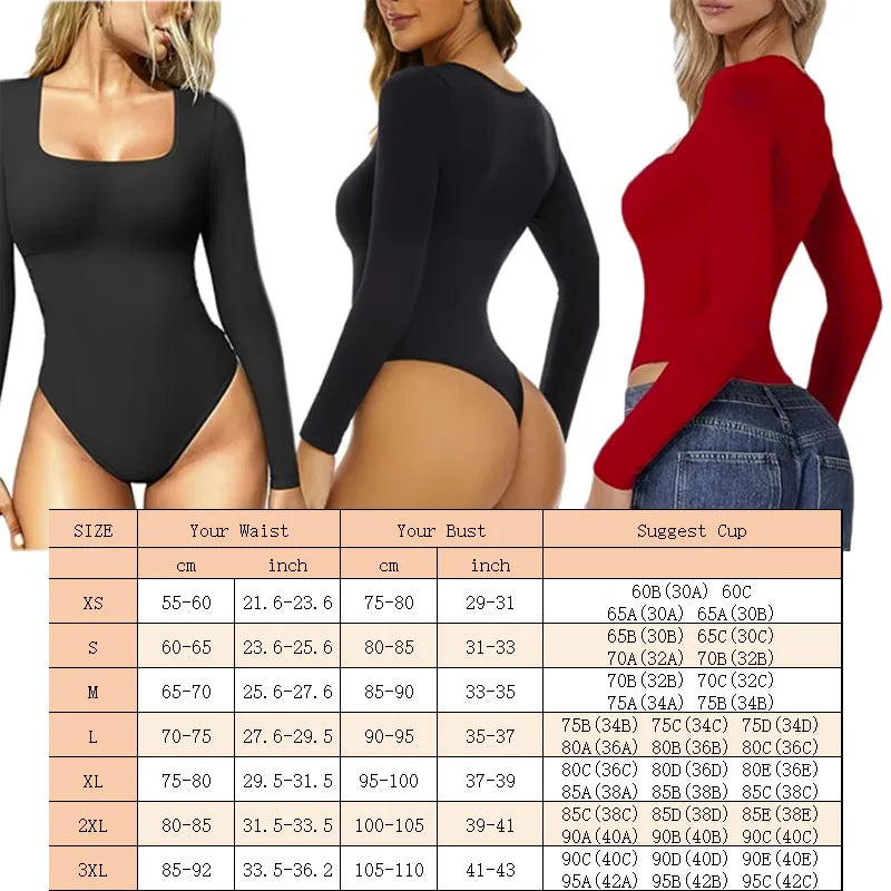 Long Sleeve Bodysuit Shaper for Women (Skims)